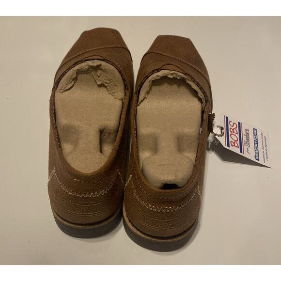 Skechers Bobs Memory Foam Brown Women 10 Slip On Comfort Shoes - Picture 3 of 7